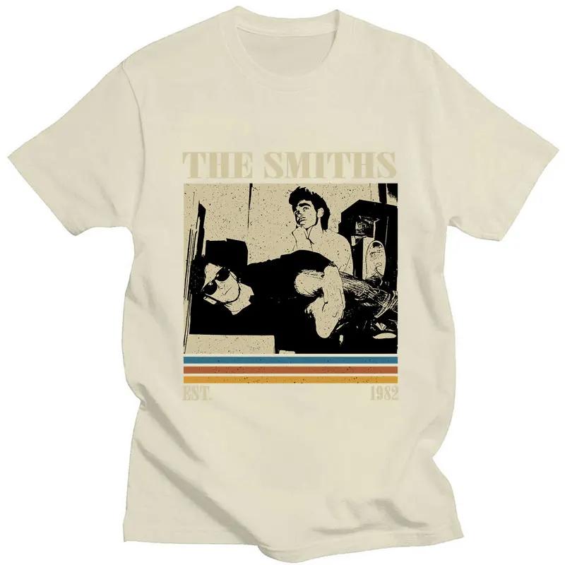 Vintage Style Band The Smiths T Shirt Meat Is Murder Punk Hip Hop T-shirts Men Women Cotton Oversized Summer Streetwear Gifts