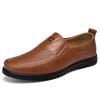 Plus Size Spring and Autumn Soft Bottom Leather Shoes Men's Leather Breathable Men's Business Casual Shoes Lazy Driving Gommino