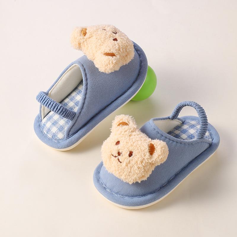 Unisex Cute Panda Slippers for Kids (1-5 Years), Anti-slip Elastic Band, Spring/Autumn