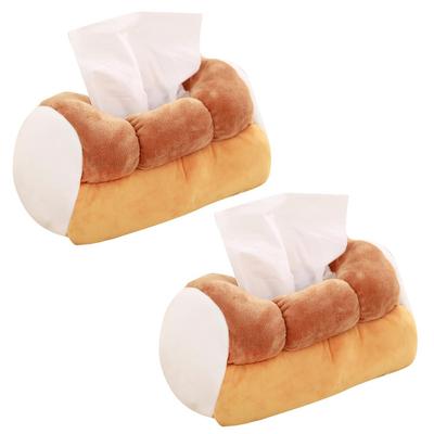Boono Bread Tissue Case Tissue Cover Interior Interesting Goods Tissue Holder Kitchen Storage of (Set 2)