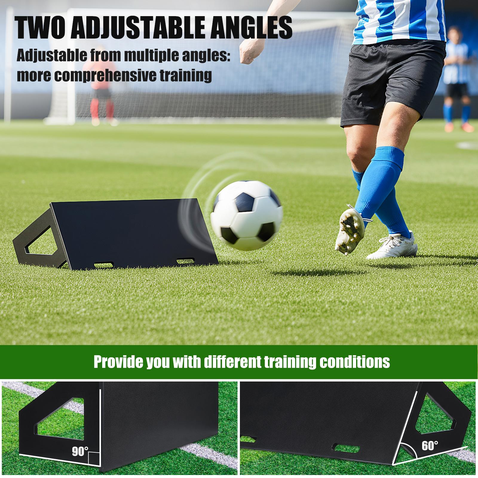 Soccer Rebounder Board Adjustable Angles Foldable HDPE Kickback Rebound Board for Control Passing and Practice United States