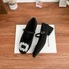 Mary Jane shoes 2025 spring women's source Litong Korean version one word with square buckle high-end single shoes women wear high heels