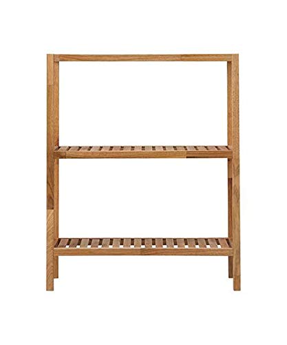 Francfranc Min Wide Shelf, Natural (W650xH845) - Rack, Natural Wood, Wooden Shelf, Wall Shelf