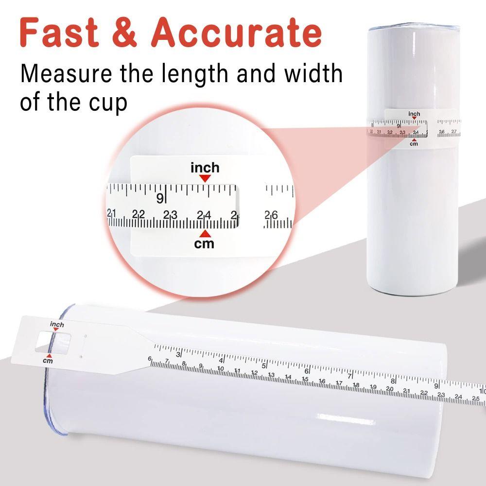 With End Insert Reusable Cup Blanks Tumbler Baby Head Circumference Measure Tape Width Measurer