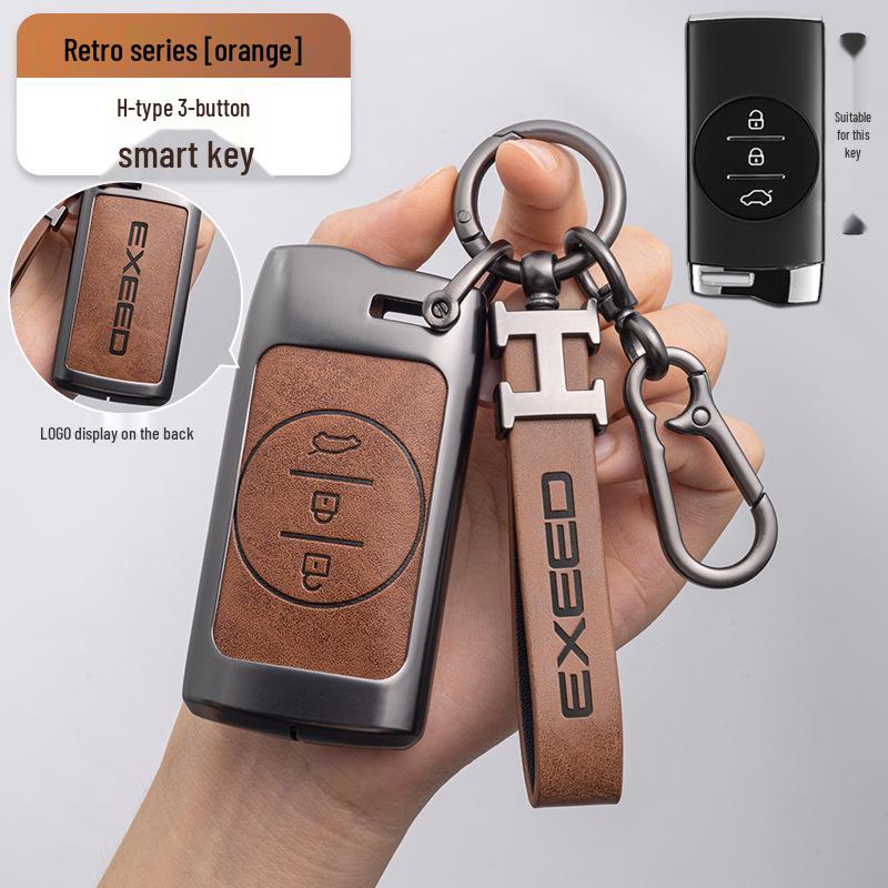 Zinc Alloy Key Protection Shell with Hanging Buckle for Chery Exeed Sterra ET Key Fob