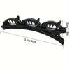Elegant Plastic Hair Clips, Double Clip Twist Side Clamp, Solid Color Hairpin Set for Styling and Holding Hair in Place