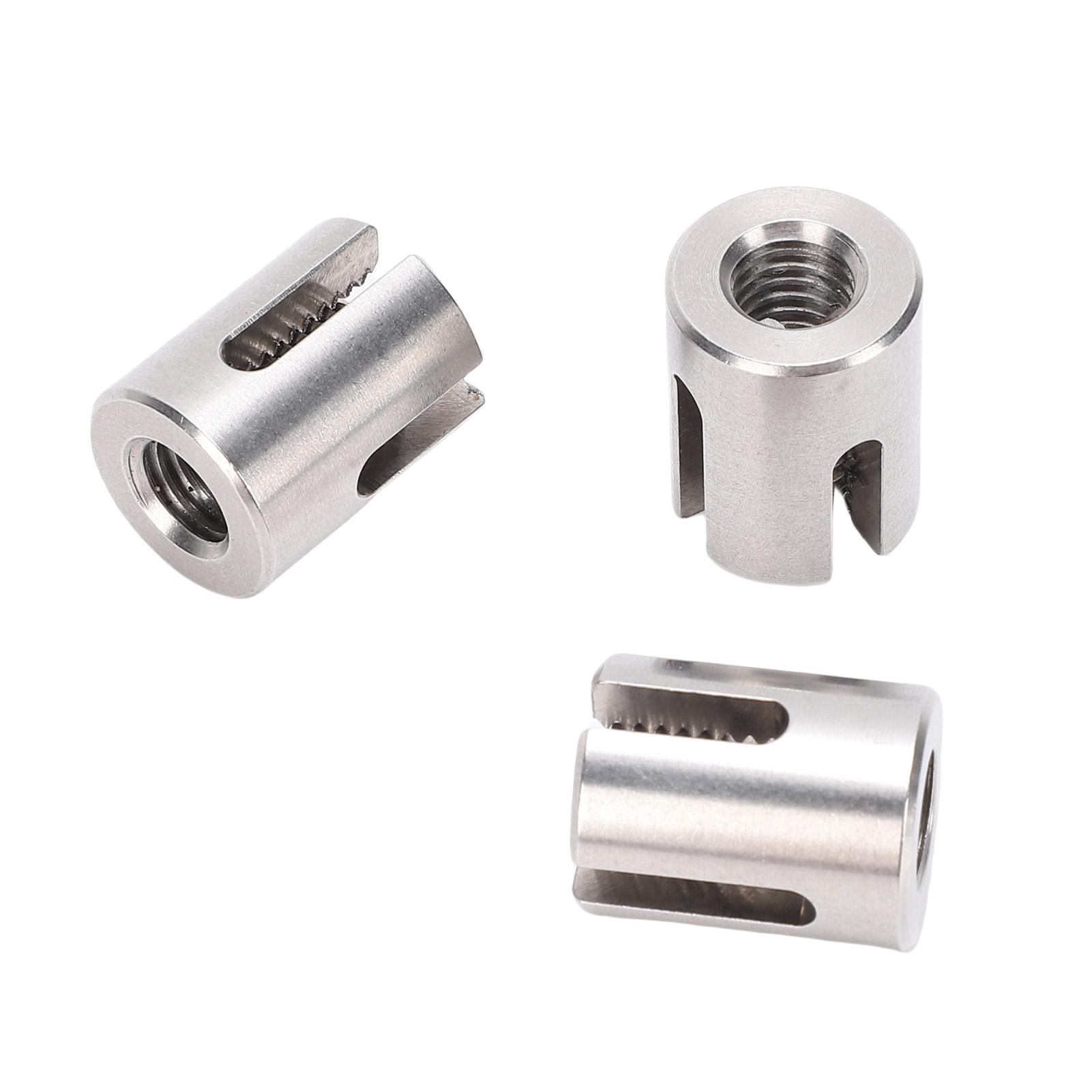 

20PCS Crossed Cable Clamps T316 Stainless Steel Wire Clips for 3mm 1Celsius8 Inch Ropes Or Rod Fittings Wall Kit