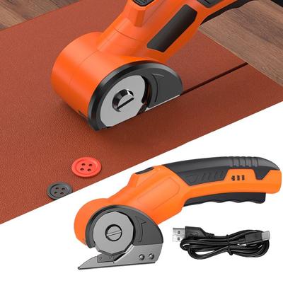 Sicherheitssperre Elektrische Schere Schnelles Schneiden Leiser Betrieb Rotationsschere Komfortabler Griff Präzises Schneiden Kartonschneider