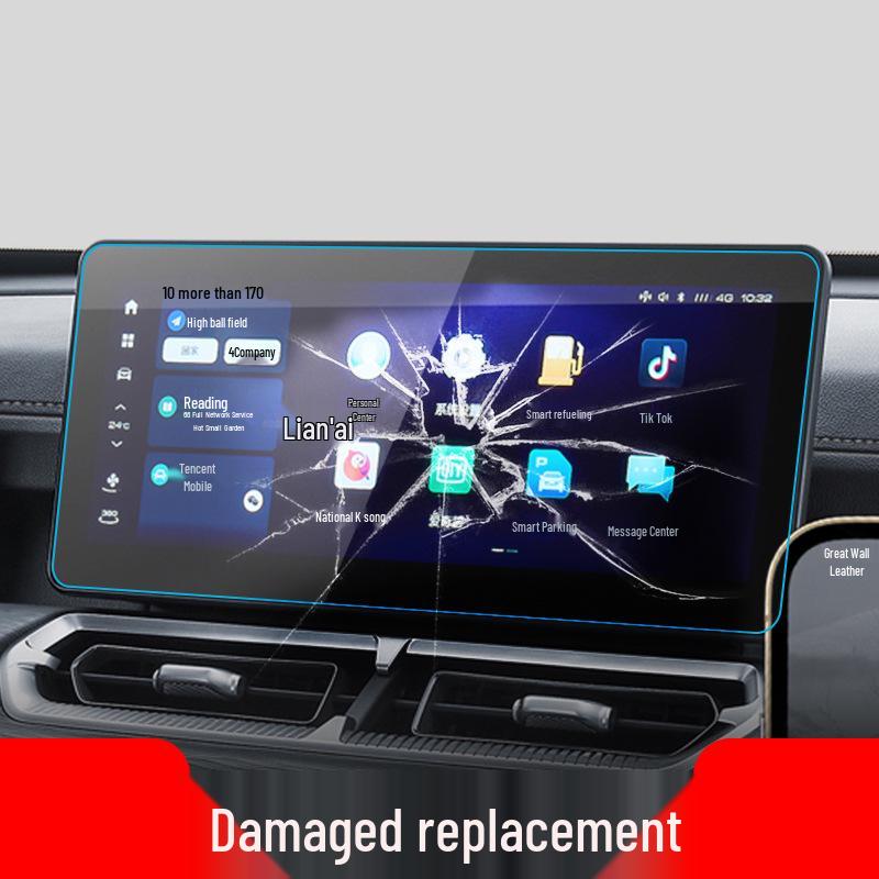 Great Wall Cannon Navigácia Tvrdené sklo & Ochrana prístrojovej dosky pre 25 modelov vrátane Wingle 7 & Wingle 5