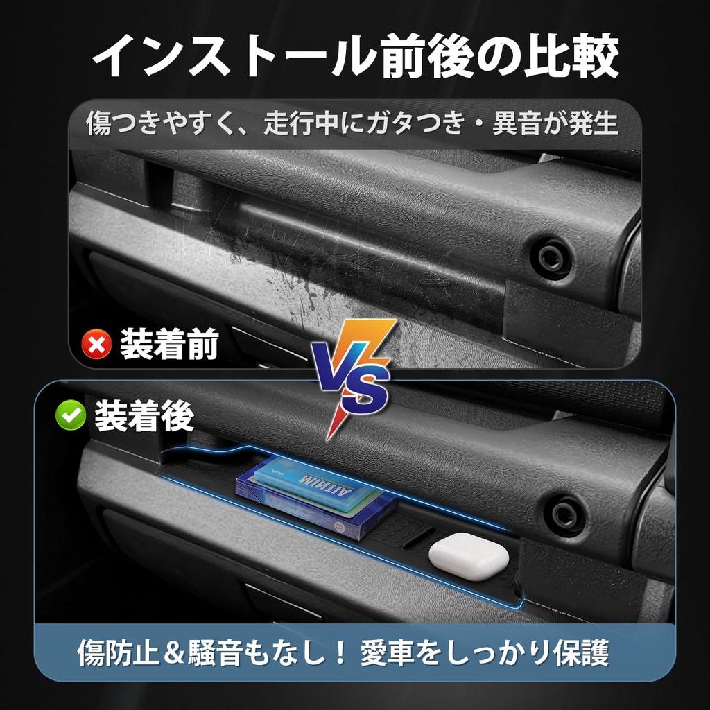 Auto Spec Suzuki Jimny Nomad JC74 Passenger Side Open Tray Jimny Sierra Rubber Instrument Panel Silicone Rubber Protective Interior Parts and