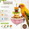 Anti-Splash Parrot Fruit and Vegetable Rack Removable Bird Fruit Holder Bird Supplies