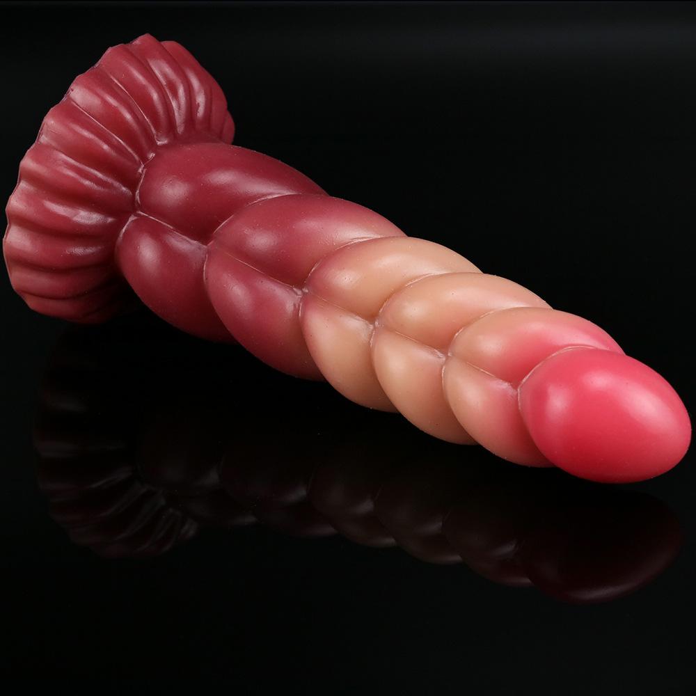 Supersize Stimulation Simulation Gradient Silicone Dildo Female Use Abnormity Simulation Phallus Female Sex Toys Masturbator