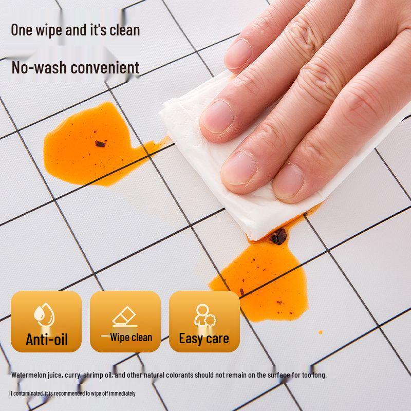 Waterproof Oilproof Anti-Scald Wash-Free PVC Tablecloth for Coffee Tables & Desks