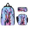 Cartoon Printing Casual Shoulder Bag Junior High School Students Large Capacity Backpacks