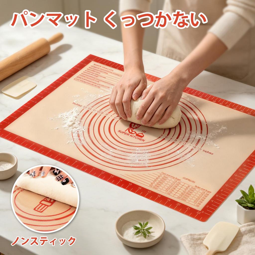 SUPER KITCHEN Cooking Oven Baking Food Grade Silicone Kitchen Baking Microwave Heat Resistant Placemat 42 x Sheet, Sheet, Mat, Mat, Bread/Cookie/Pizza