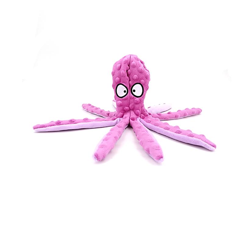 Pet Plush Toy Cat Dog Voice Octopus Shell Puzzle Toy Bite Resistant Interactive Pet Dog Teeth Cleaning Chew Toy Pet Supplies