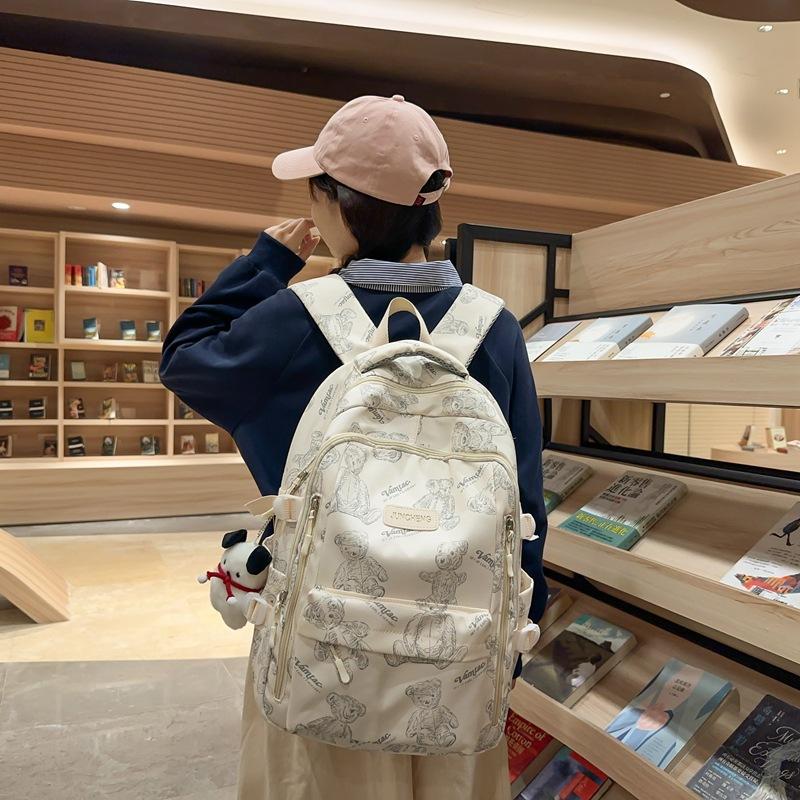 Schoolbag New Backpack Women's Korean Version Simple Schoolbag Women's College Bag Simple Large-capacity Outdoor Travel Bag