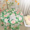 Față de masă Sezonieră Vară Imprimeu cu Flori în acuarelă Rotundă Rezistentă la vărsări Rezistentă la șifonare Capac de masă Decor pentru casă