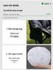 Portable Cotton-Padded Folding Moon Chair for Autumn/Winter