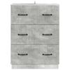 Drawer Cabinet Concrete Grey 66 x 34.5 x 87 cm Particleboard