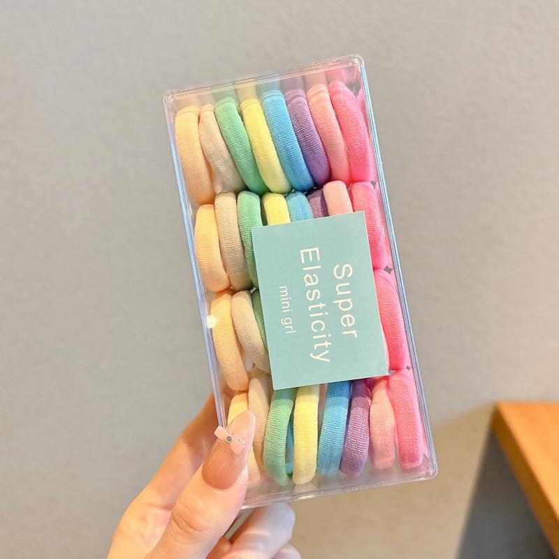 Kleiner Bär Hochelastisches Kaffee-Haargummi für Frauen und Mädchen - Langlebig, Schlicht und Elegant