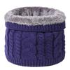 Thick Knit Fleece-Lined Snood: Winter Neck Warmer for Outdoor Cycling