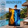 Powerful Warrior Kombat Beach Towel, Microfiber Beach Towel, Perfect For Pool, Beach, Travel, Home Decor Beach Party Fan gifts