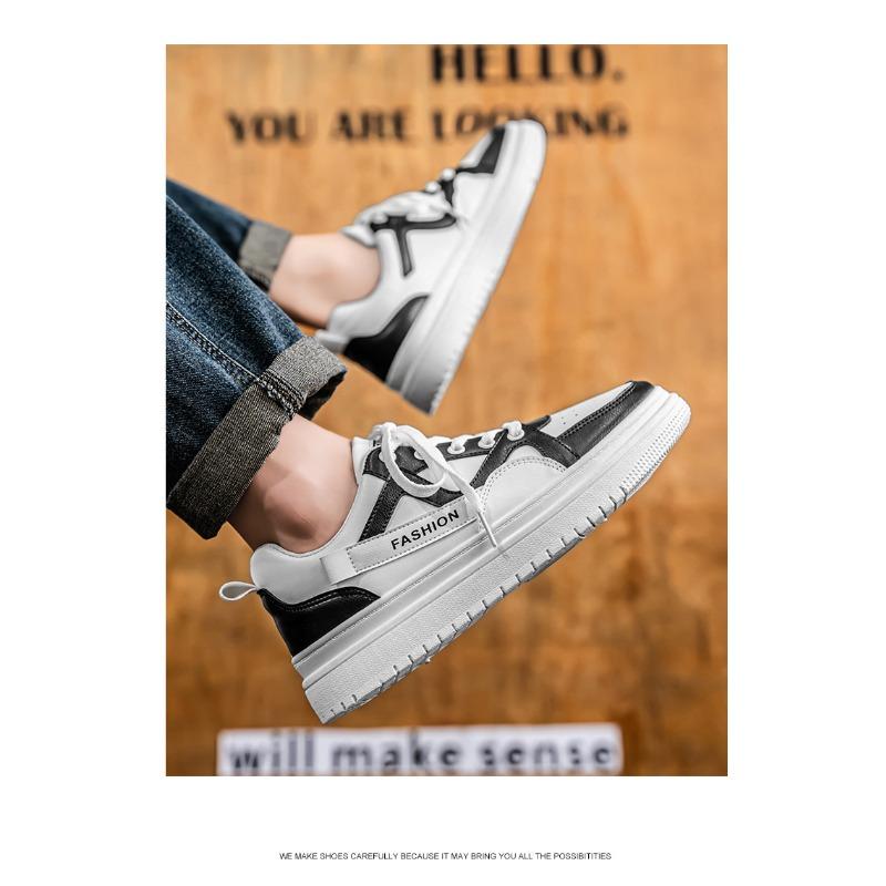 Men's New Low-top Fashion Casual Height-increasing Skate Shoes, Versatile Sports Sneakers for Spring and Autumn