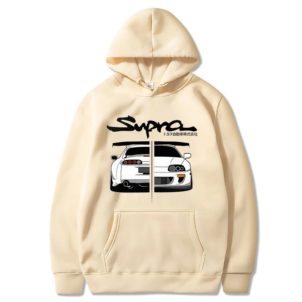 2023 Initial D Supra Hoodies Herren und Damen JDM Manga Print Locker Lässig Langarm Japanisches Lässiges Sportliches Sweatshirt