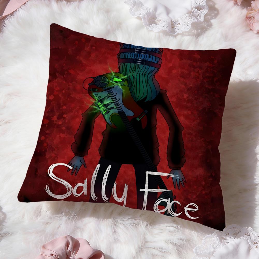 Band S-Sally F-Face Cushion Cover Premium Comfort Reversible Pillow Cove -Two in One Design for Any Room & Car Interior
