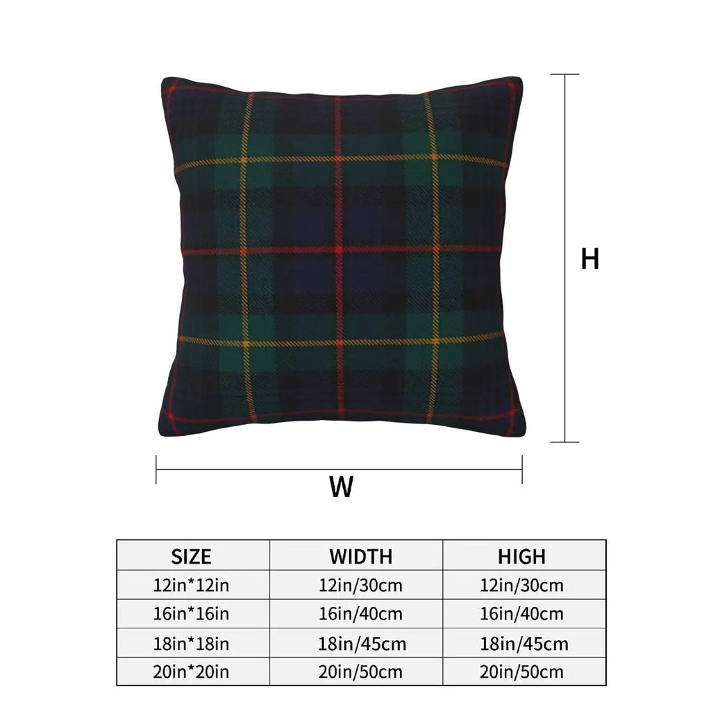 Farquharson Schottischer Tartan 2 Stück Quadratische Kissenhülle Kissenbezug Kissen Dekoration Komfort Wurfkissen Für Zuhause Auto