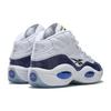 Panini x Reebok Question Mid Tiger Prizm Unisex Spor Ayakkabı Beyaz Ayakkabı-Beyaz Klasik-Kobalt HQ1097