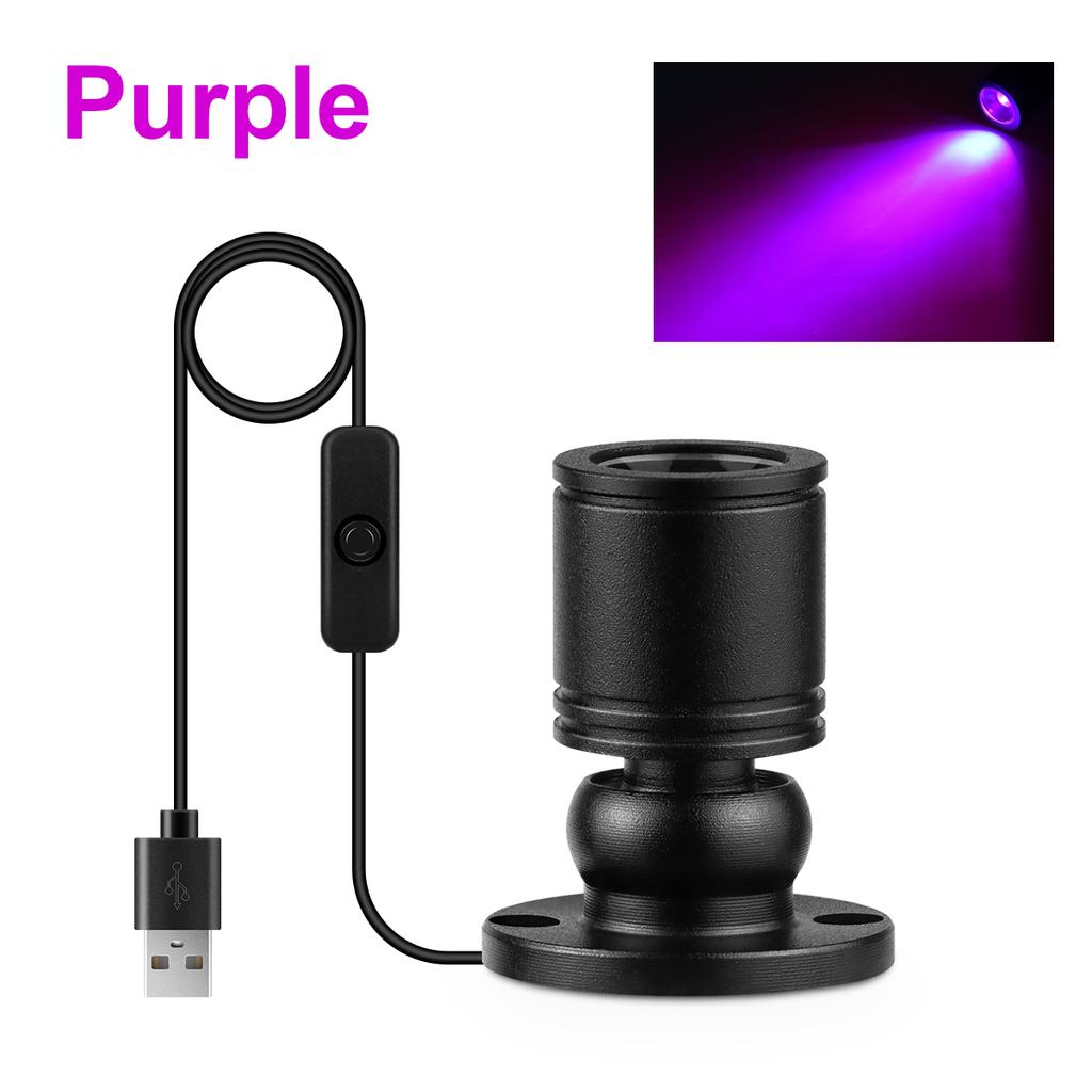 Lampadine LED Cavo USB Alimentato Mini Faretto Lampada LED 1W per Vetrina Armadio Decorazione Sfondo