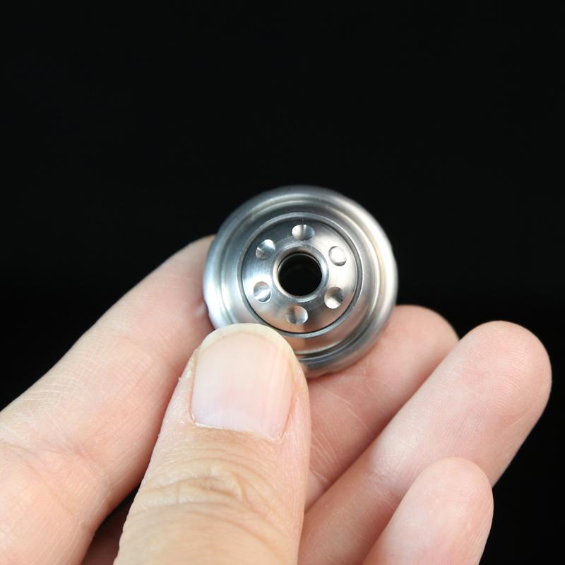 UFO Shape Knife Drop Fingertip Gyro Pendant Adult Fidget Toy Paracord Rope Decompression Toys Edc Stainless Steel Accessory