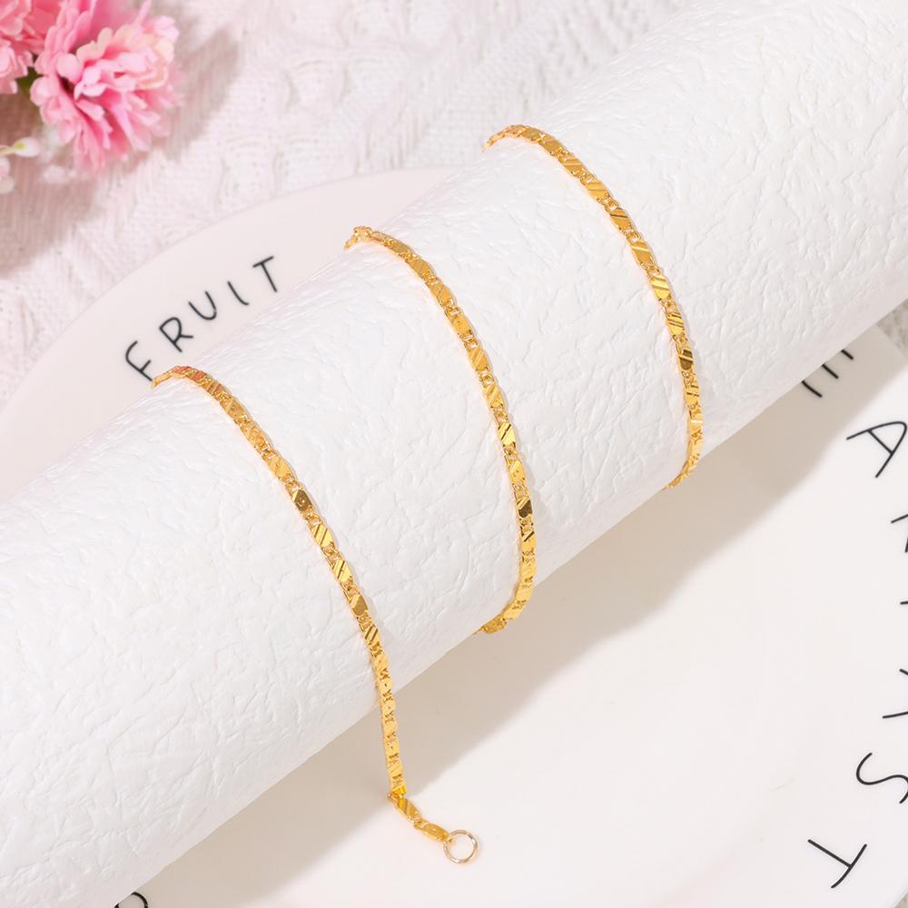 Design Wholesale Men Women Chain Necklace 16-30 Inches Jewelry Gold Filled