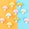 5pcs Resin Mushroom refrigerator magnets, Cute refrigerator magnets, for home kitchen refrigerators, cabinets and dishwashers