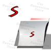 3D Car Decor S Logo Front Hood Grille Emblem Sticker For Mini Cooper S R53 R52 R56 F57 F55 F56 JCW Fender Rear Trunk Body Badge