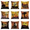 Halloween Linen Pillow Cover Printed Pillow Supply Cushion Cover