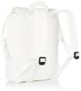 Cuco Shiny Fabric Drawstring Backpack with Flap, A4 Size, 2353111006, White (201)