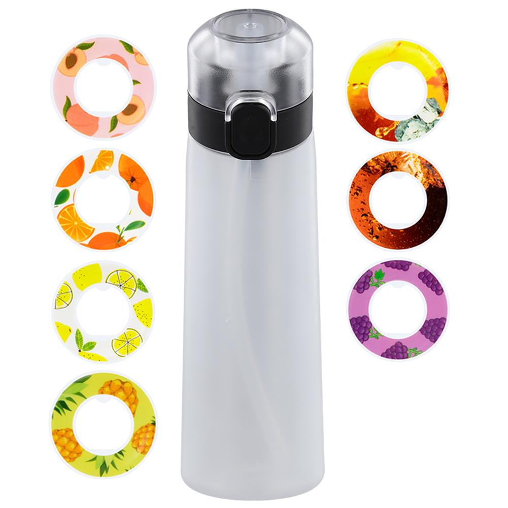 650ML Flavored Water Bottle Scent Up Water Cup 7 Fruit Fragrance Pods Water Cup With Straw Leak Proof for Outdoor Sports