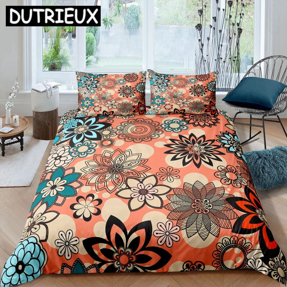 Bohemia Style Bedding Set Fashion Mandala 3d Duvet Cover Sets Comforter Bed Linen Twin Queen King Single Size Gift Modern Flower