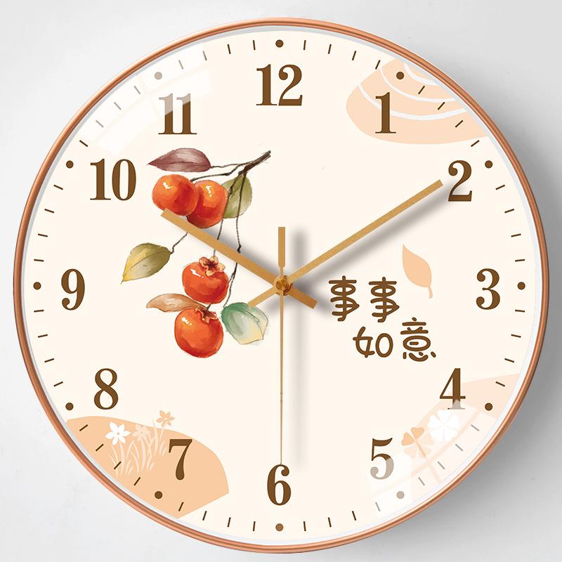 12-inch 30cm Everything Ruyi Home Living Room Mute Wall Clock Simple Creative Bedroom Clock