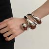 Irregular Multilayered Bracelets for Women Vintage Exaggerated Bangles Jewelry Hiphop Punk Style Pulseras Mujer