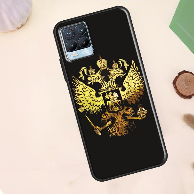 

Russia Russian Coat Of Arms Case For Realme C55 C53 C33 C63 C61 C51 C65 C67 C71 C75 11 12 13 14 15 Pro Plus GT6 GT7 Pro Realme 10 Pro Plus