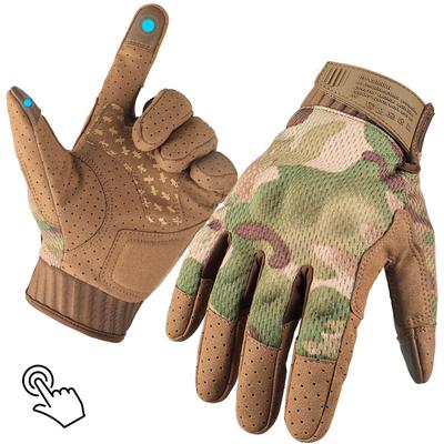 Tactical Gloves Cycling Outdoor Anti Slip Wear Resistant Rock Climbing Full Finger Touch Screen Shooting Combat Training Tactical Gloves