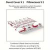 Festive Christmas Deer Print Duvet Cover Set with 2 Pillowcases - for EU Single, EU Double, US Single, US Double, US Queen
