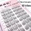 Meiliyue Korean Idol False Eyelashes - Natural Curl, Slender Segmented Clusters