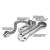 Solid 304 Stainless Steel Extra Thick Door Chain Security Sliding Chain Chain For Entry Door - RIpj
