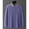 STORN Men's Spring Autumn Fashion Long Sleeved Polo Shirt High-end Boutique Embroidered Top Comfortable Lapel Tops