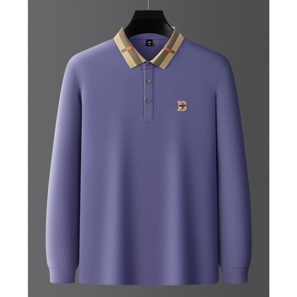 STORN Men's Spring Autumn Fashion Long Sleeved Polo Shirt High-end Boutique Embroidered Top Comfortable Lapel Tops